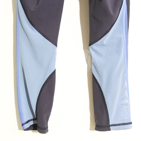 Lululemon Mix & Mesh Crop Leggings 21" Midnight Navy Moroccan Blue Light Horizon - Picture 9 of 12